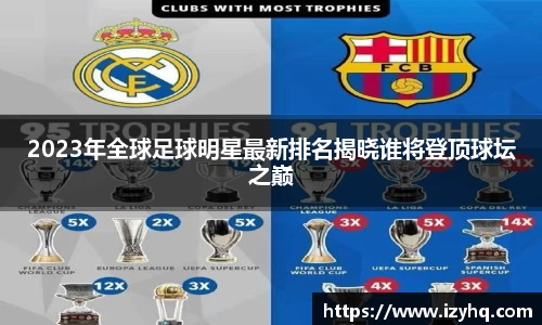 2023年全球足球明星最新排名揭晓谁将登顶球坛之巅